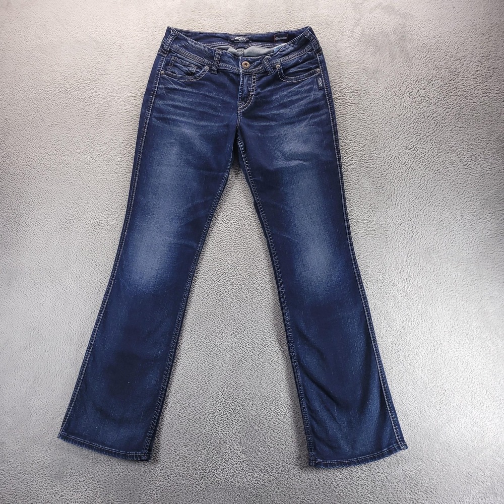 Silver Jeans Jeans Womens 30 Blue Suki Slim Boot Medium Wash L93616SSX405